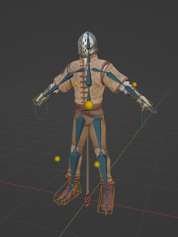 Knight Abel - Game Character Low-poly 3D model_10