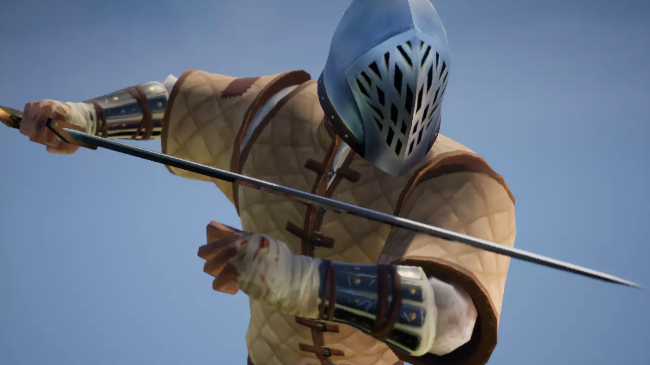 Knight Abel - Game Character Low-poly 3D model_0