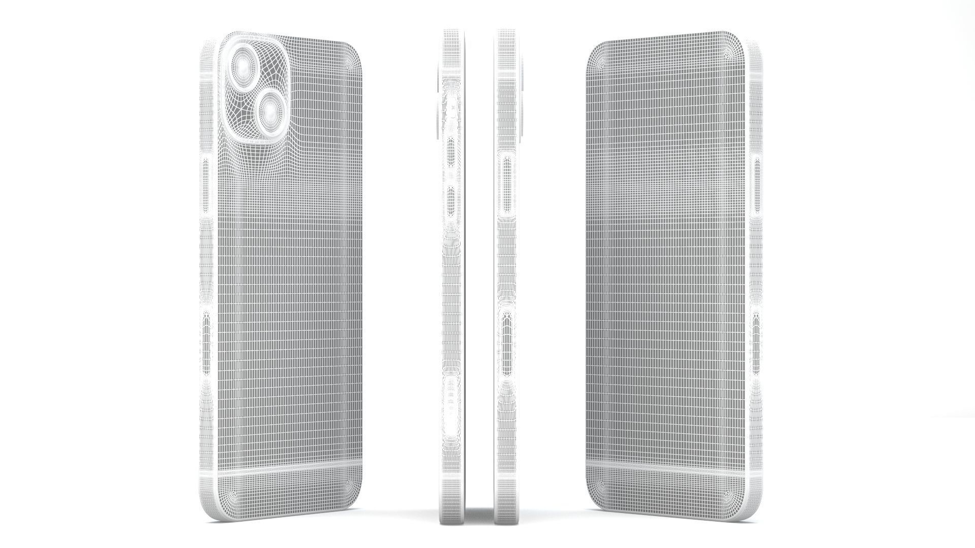 Apple iPhone 14 Starlight 3D model_14