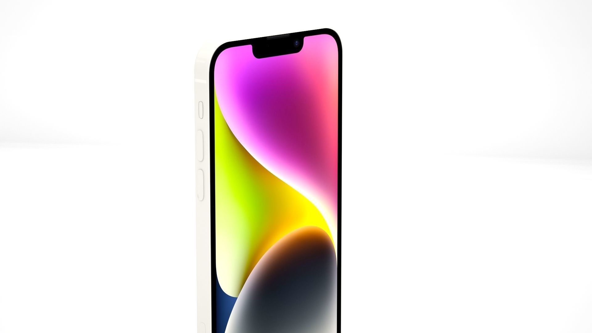 Apple iPhone 14 Starlight 3D model_4