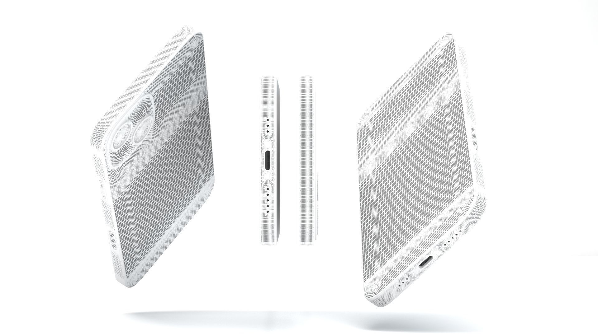 Apple iPhone 14 Starlight 3D model_16