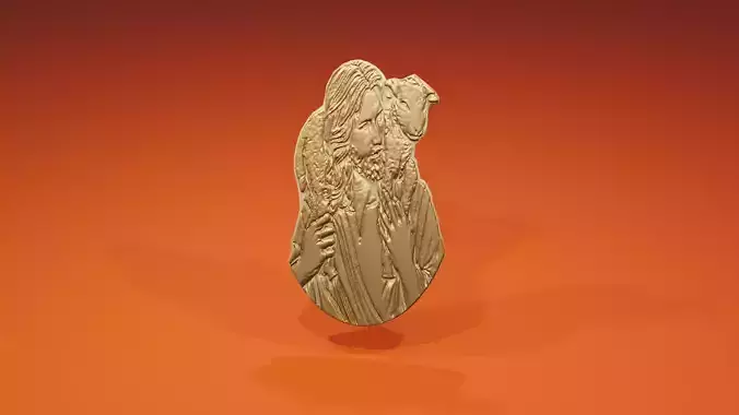 Jesus pendant 3D print model 3D print model
