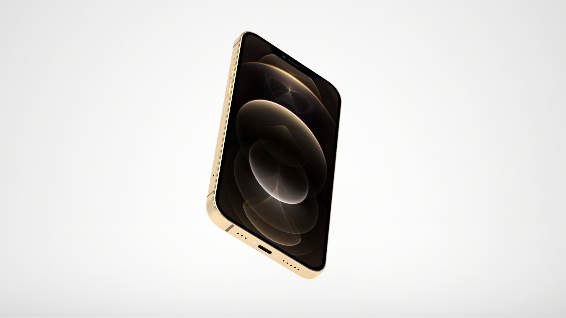 iPhone 12 Pro Max Gold 3D model_6