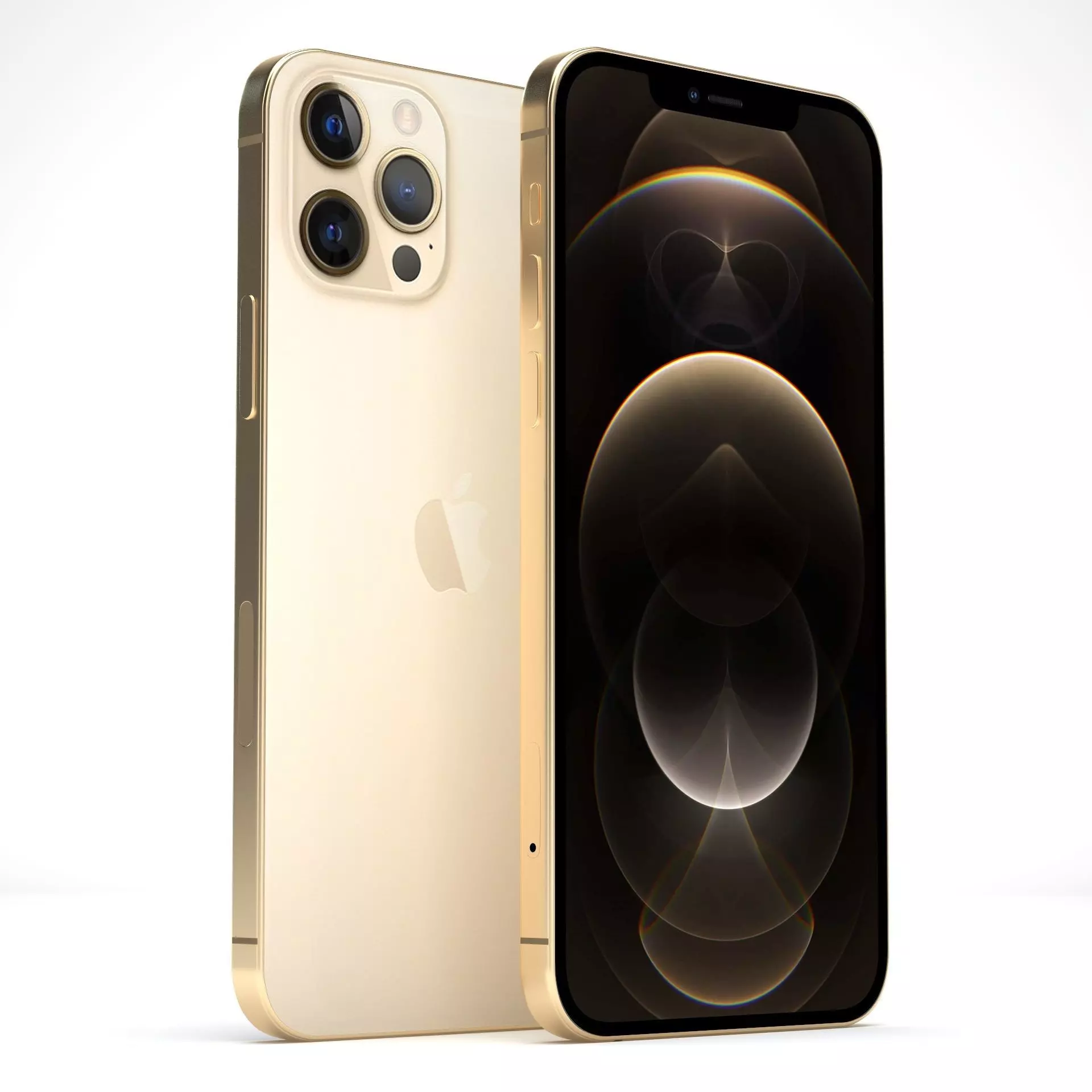 iPhone 12 Pro Max Gold 3D model_0