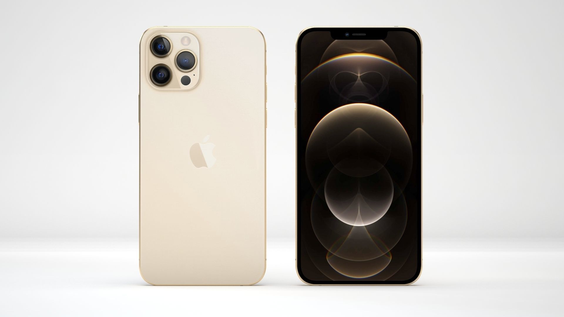iPhone 12 Pro Max Gold 3D model_7