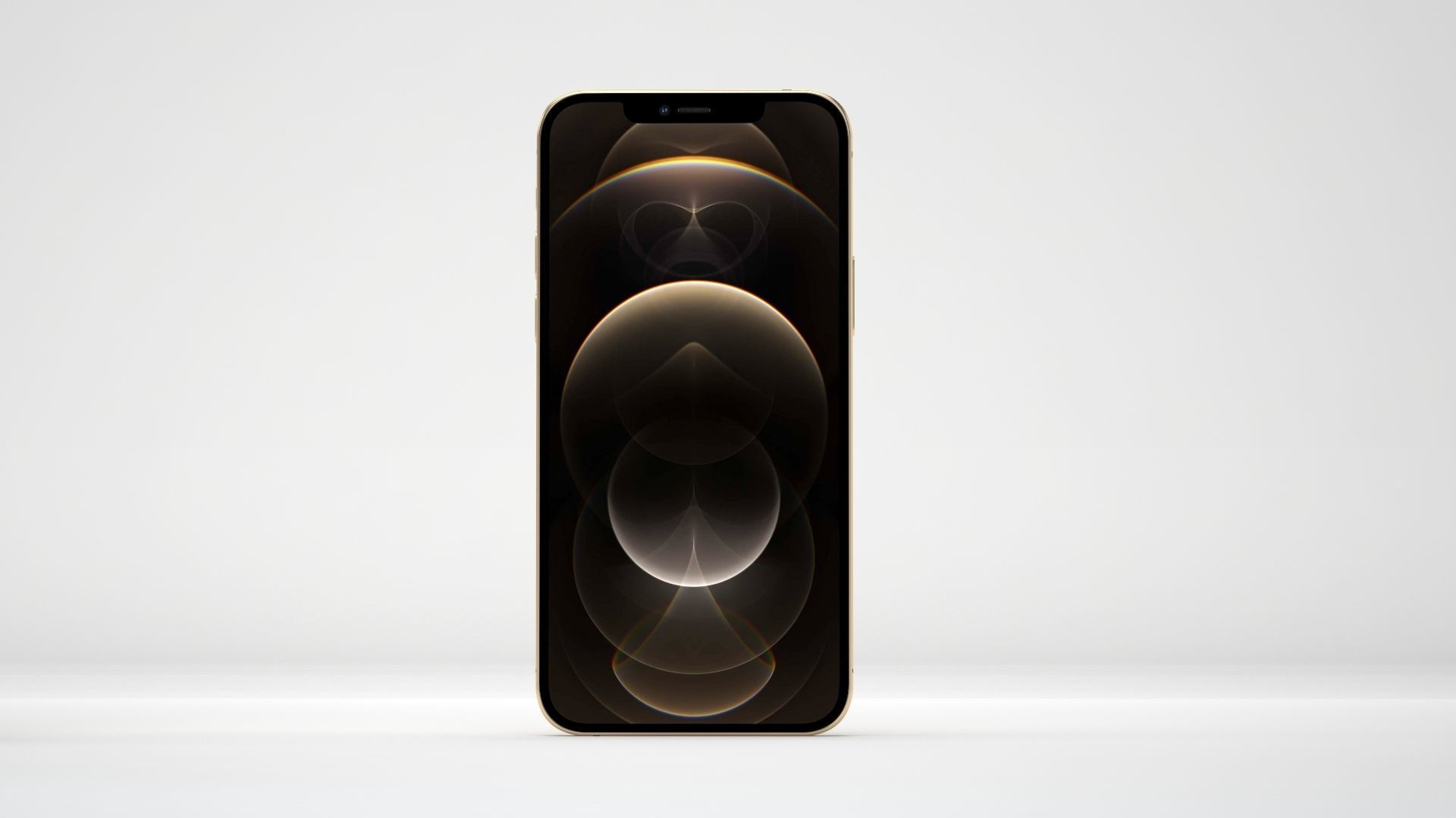 iPhone 12 Pro Max Gold 3D model_4