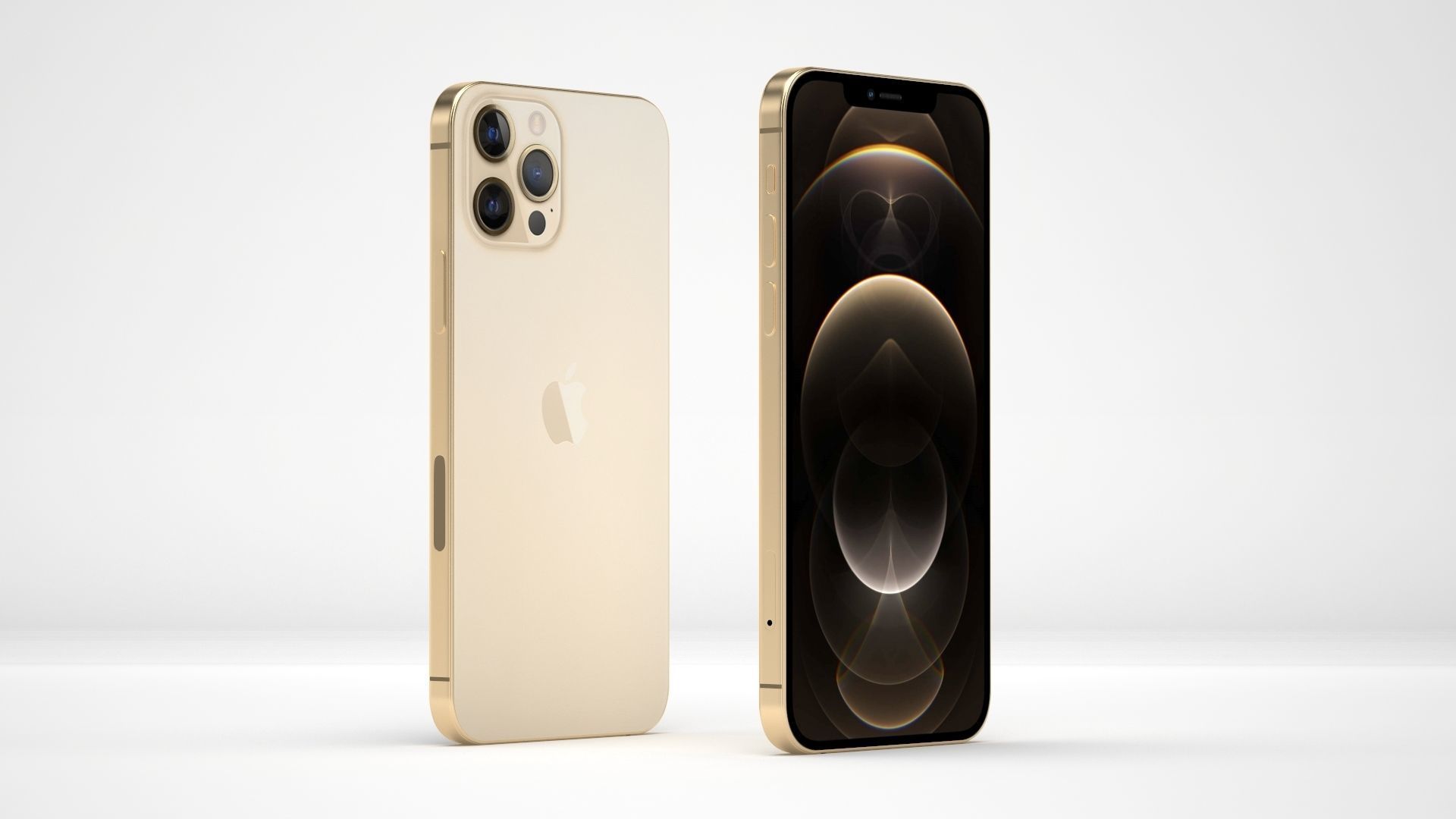 iPhone 12 Pro Max Gold 3D model_1