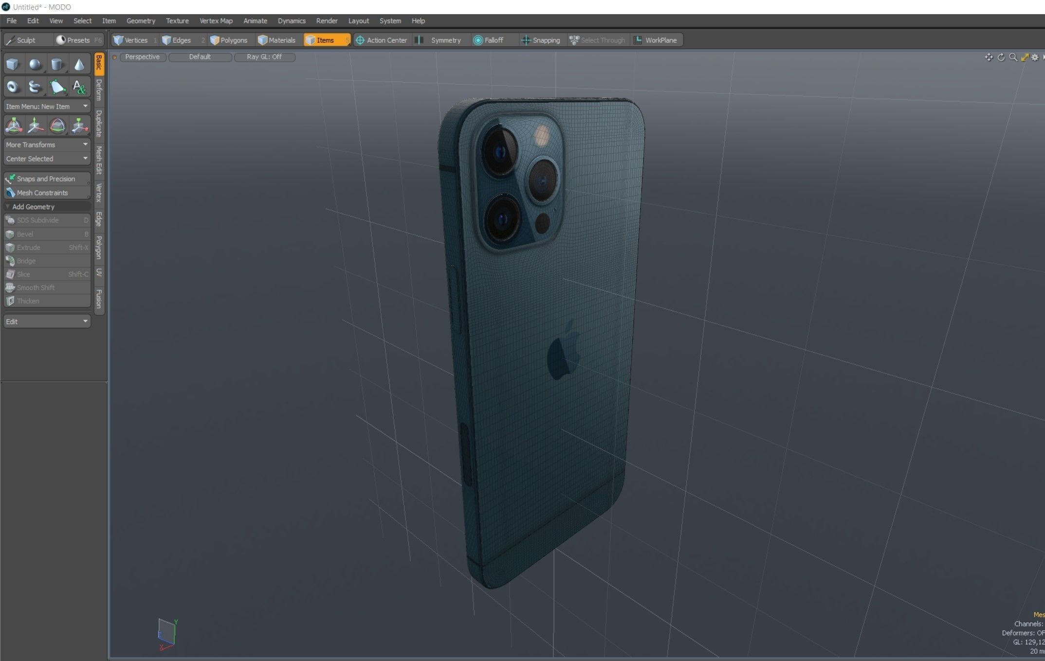 iPhone 12 Pro Max Pacific Blue 3D model_18