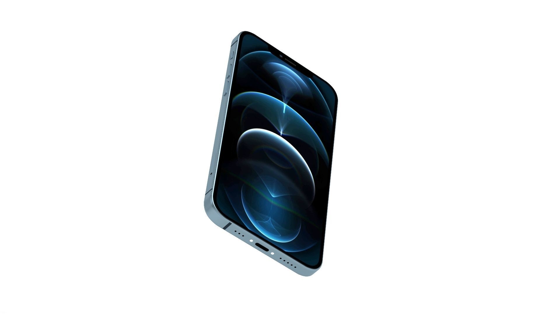 iPhone 12 Pro Max Pacific Blue 3D model_6