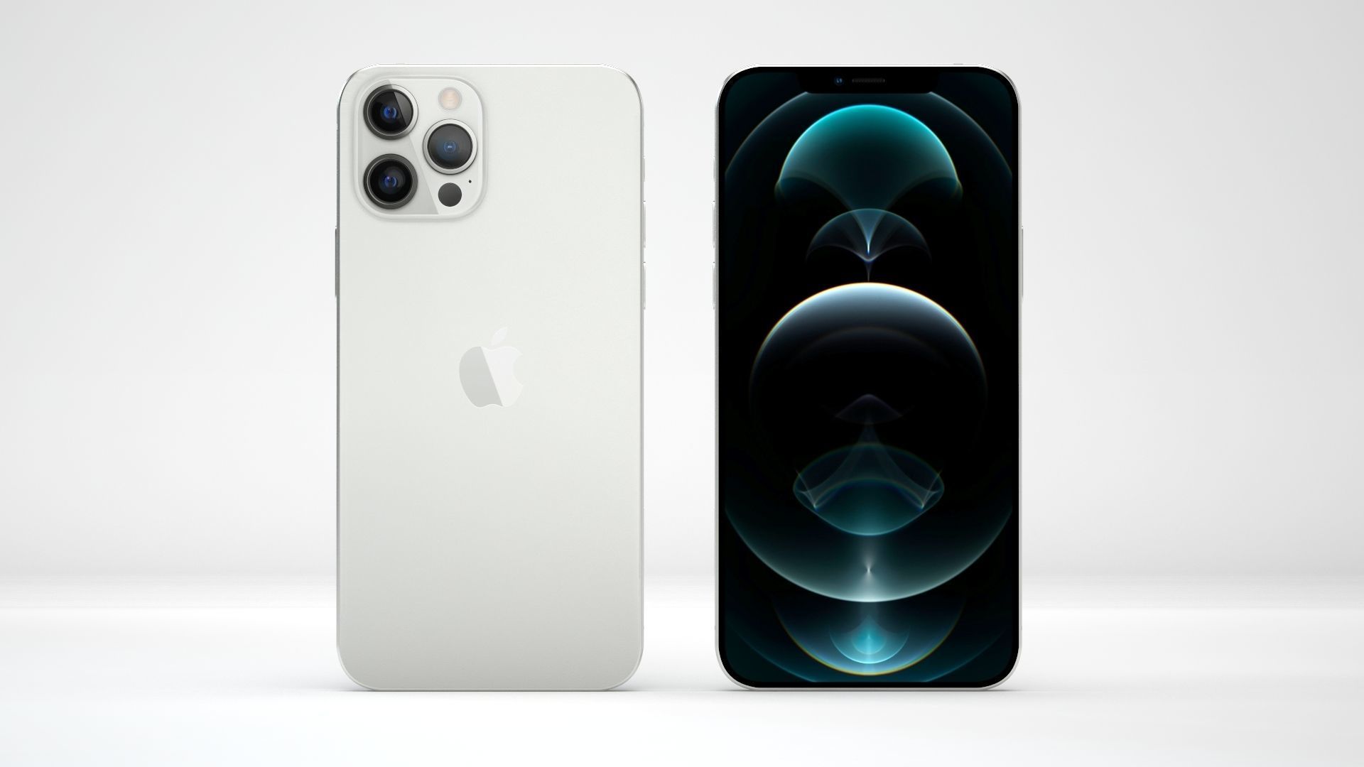 iPhone 12 Pro Max Silver 3D model_8