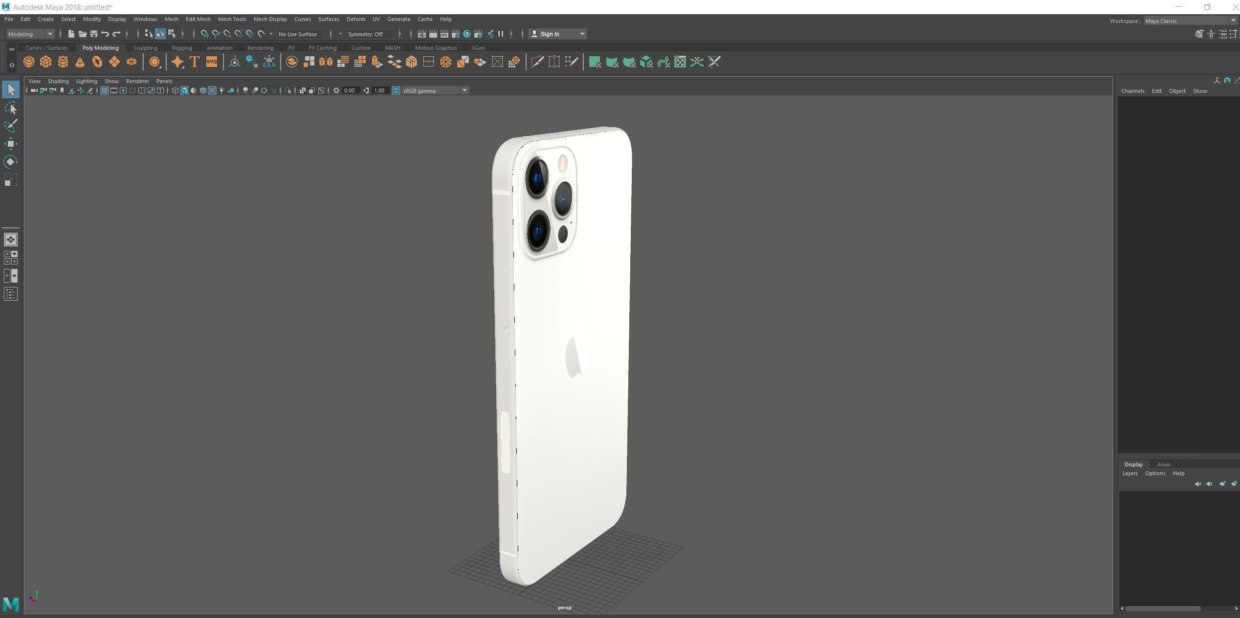 iPhone 12 Pro Max Silver 3D model_19