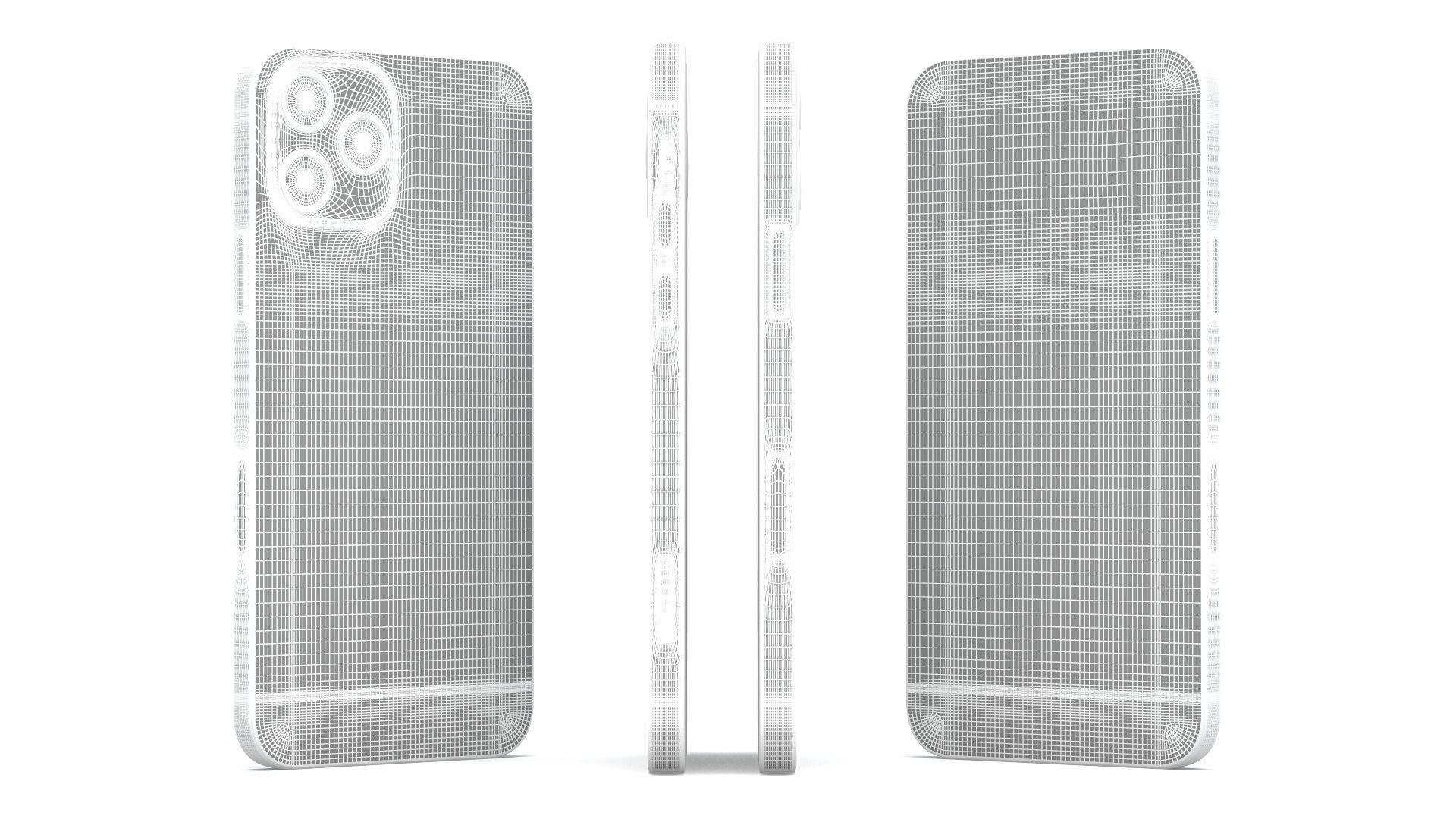 iPhone 12 Pro Max Silver 3D model_14