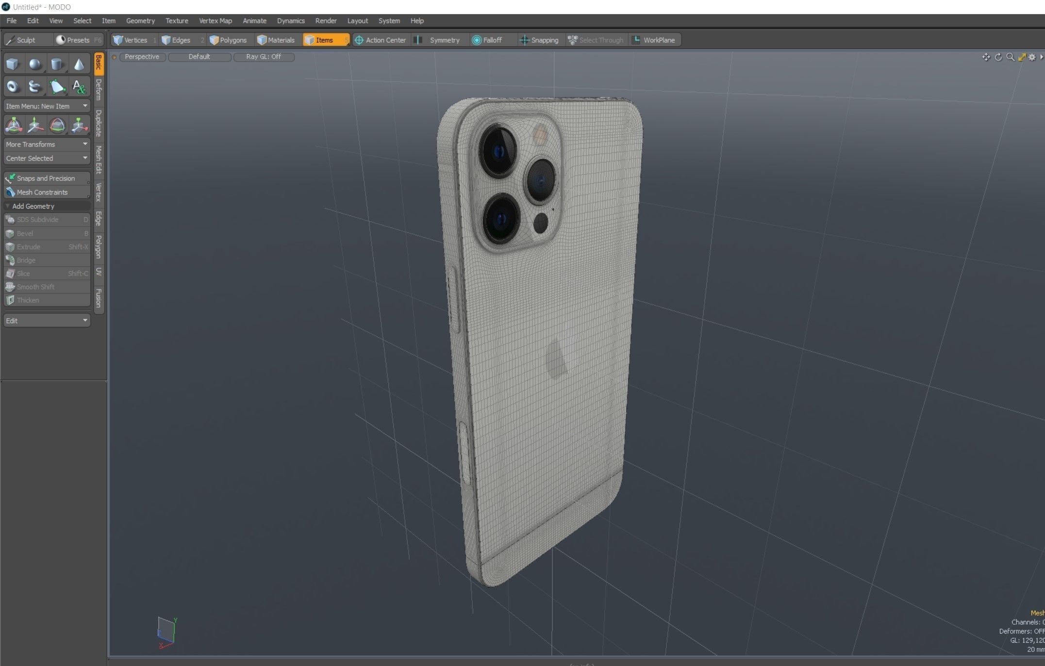 iPhone 12 Pro Max Silver 3D model_18