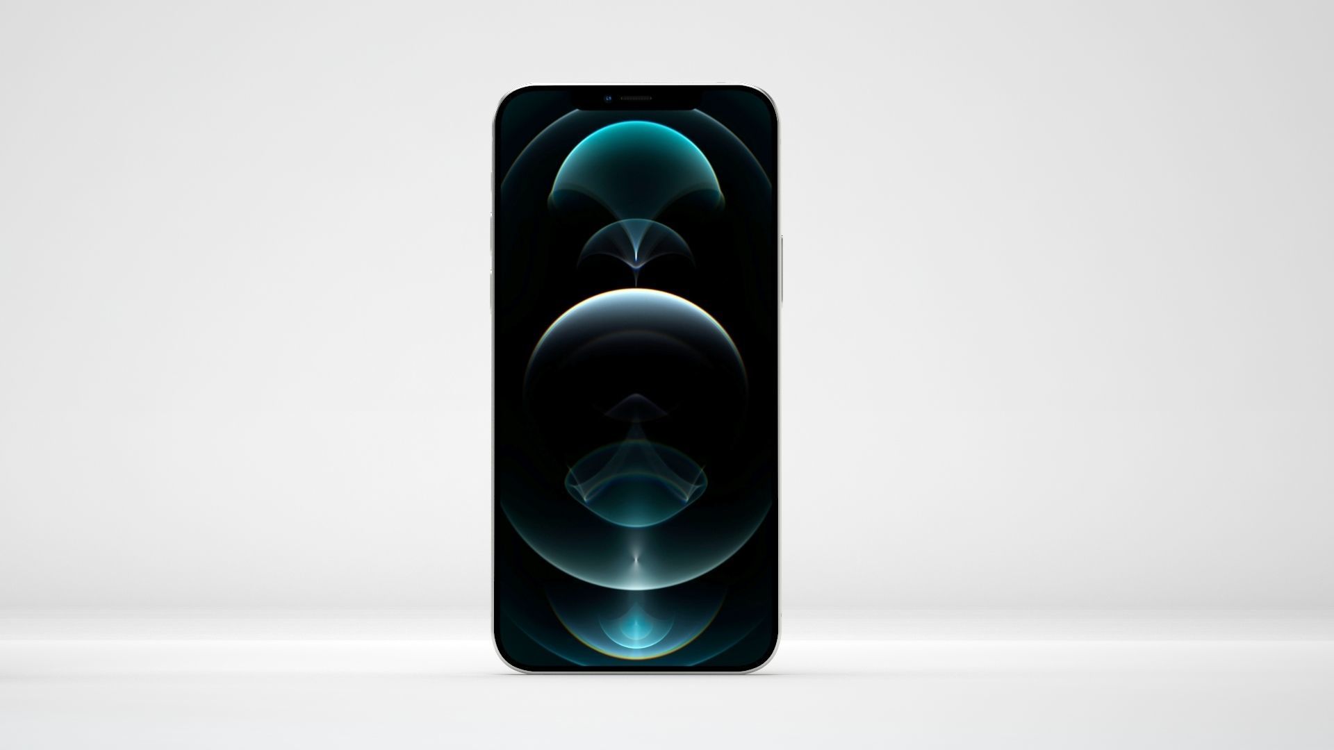 iPhone 12 Pro Max Silver 3D model_4