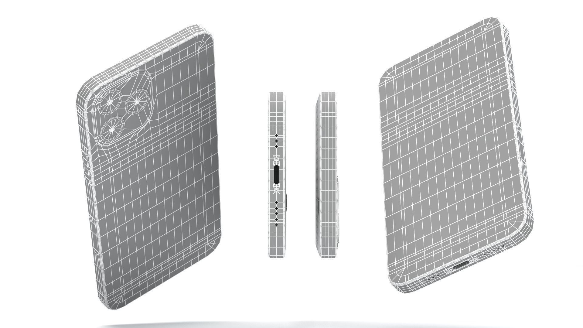 iPhone 12 Pro Max Silver 3D model_15