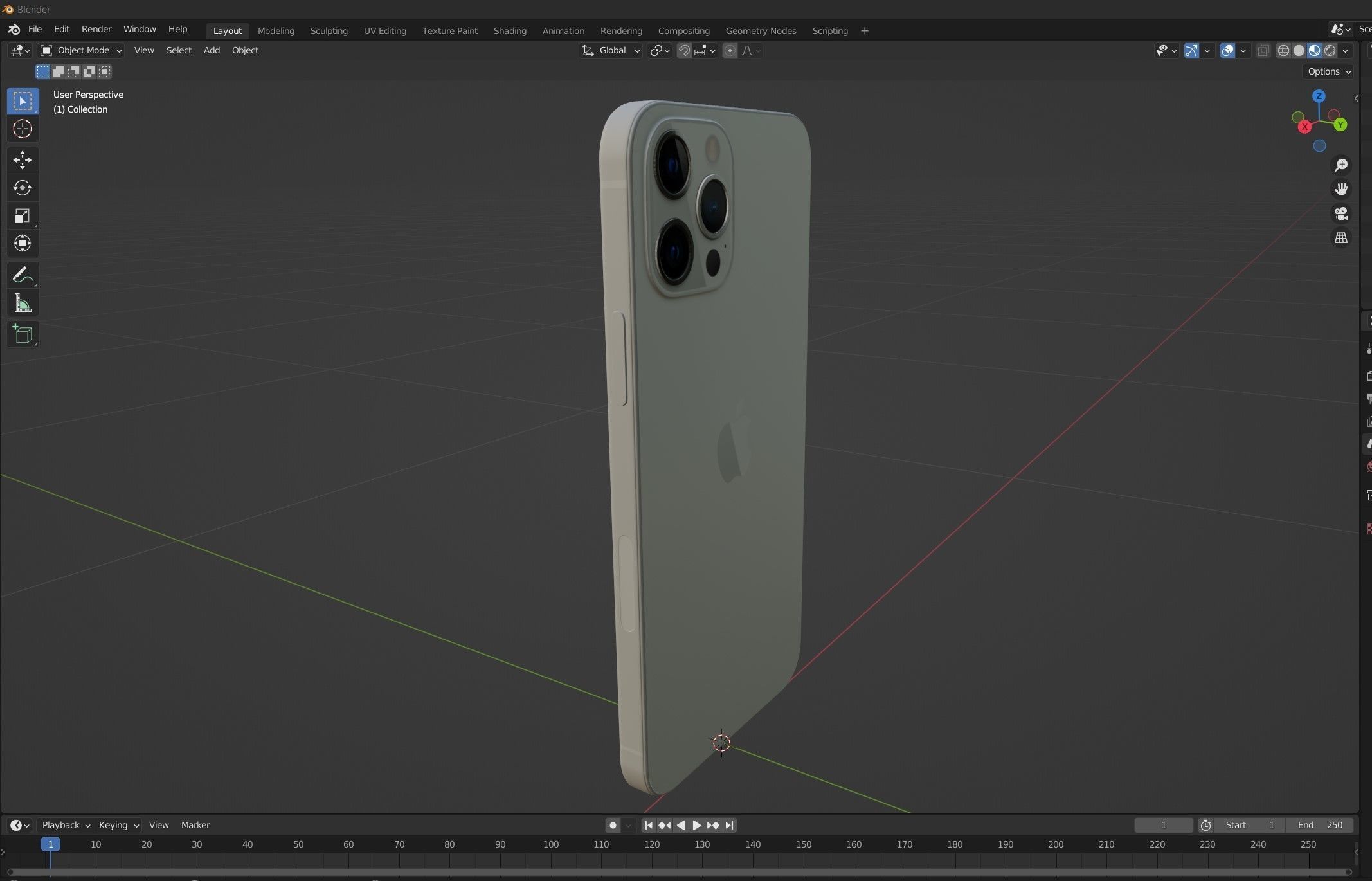 iPhone 12 Pro Max Silver 3D model_17