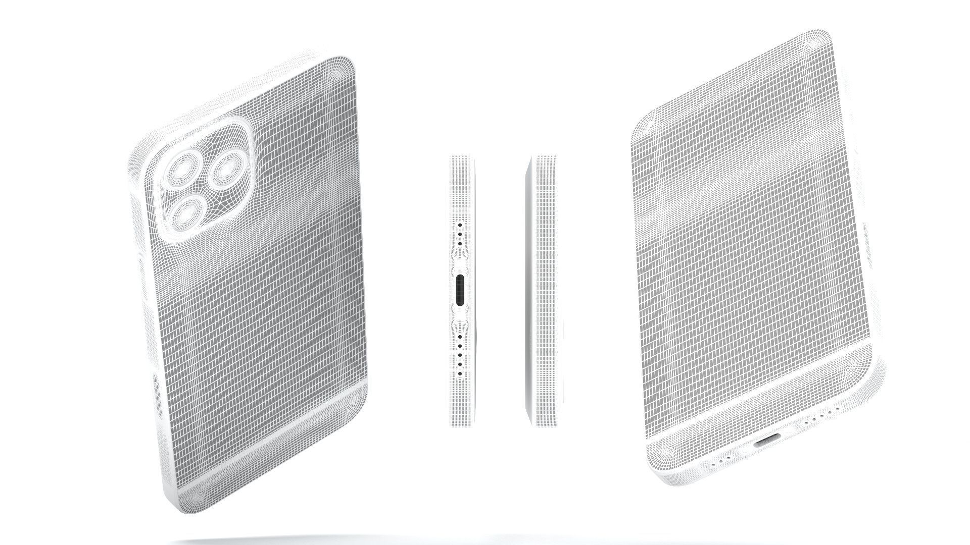 iPhone 12 Pro Max Silver 3D model_16