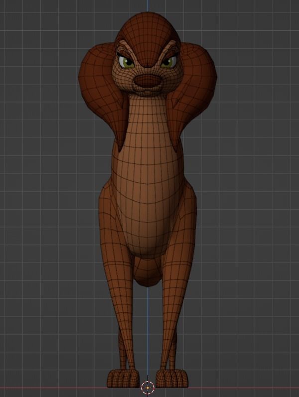 Sasha la Fleur Low-poly 3D model_3