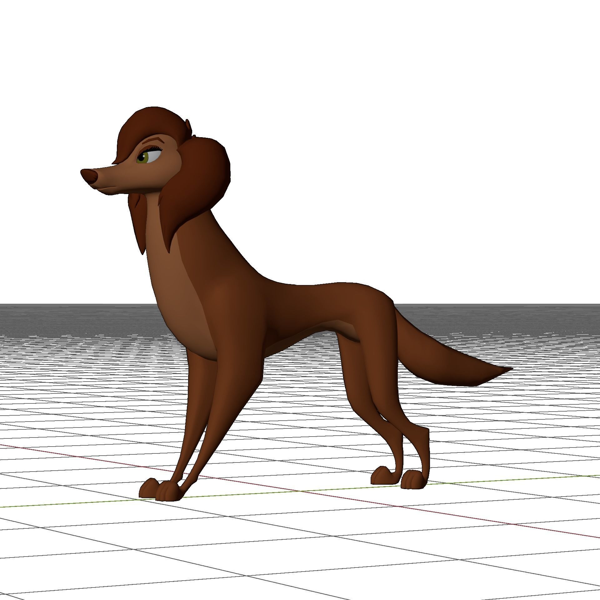 Sasha la Fleur Low-poly 3D model_44