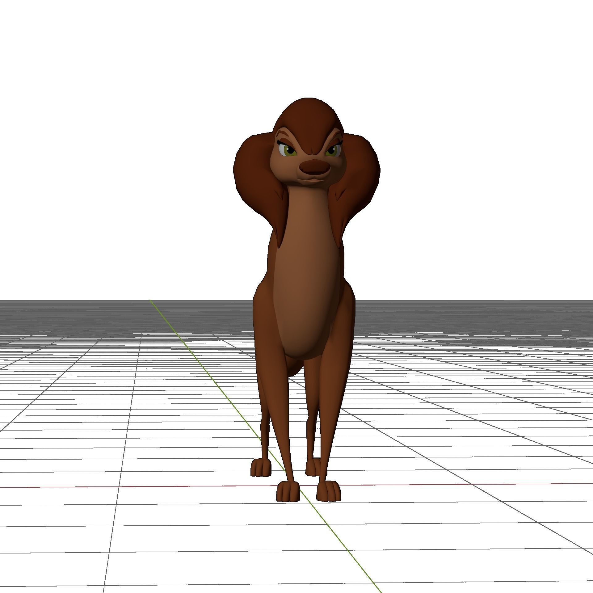 Sasha la Fleur Low-poly 3D model_11