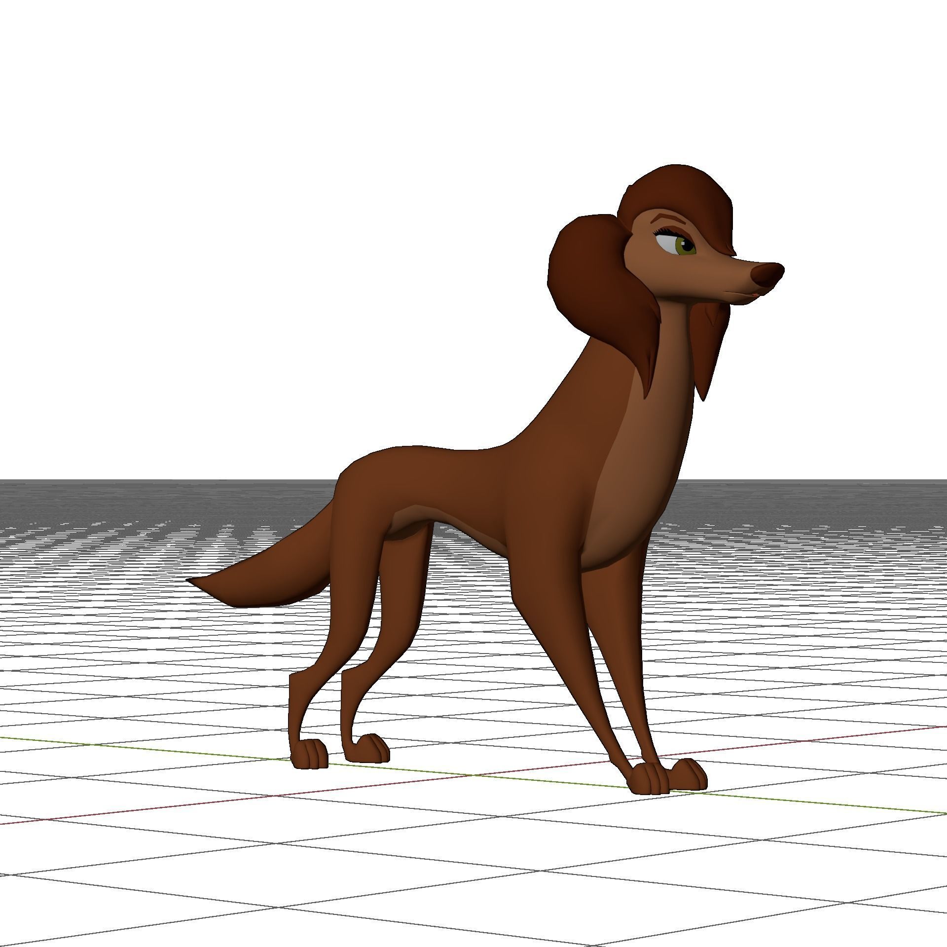 Sasha la Fleur Low-poly 3D model_19