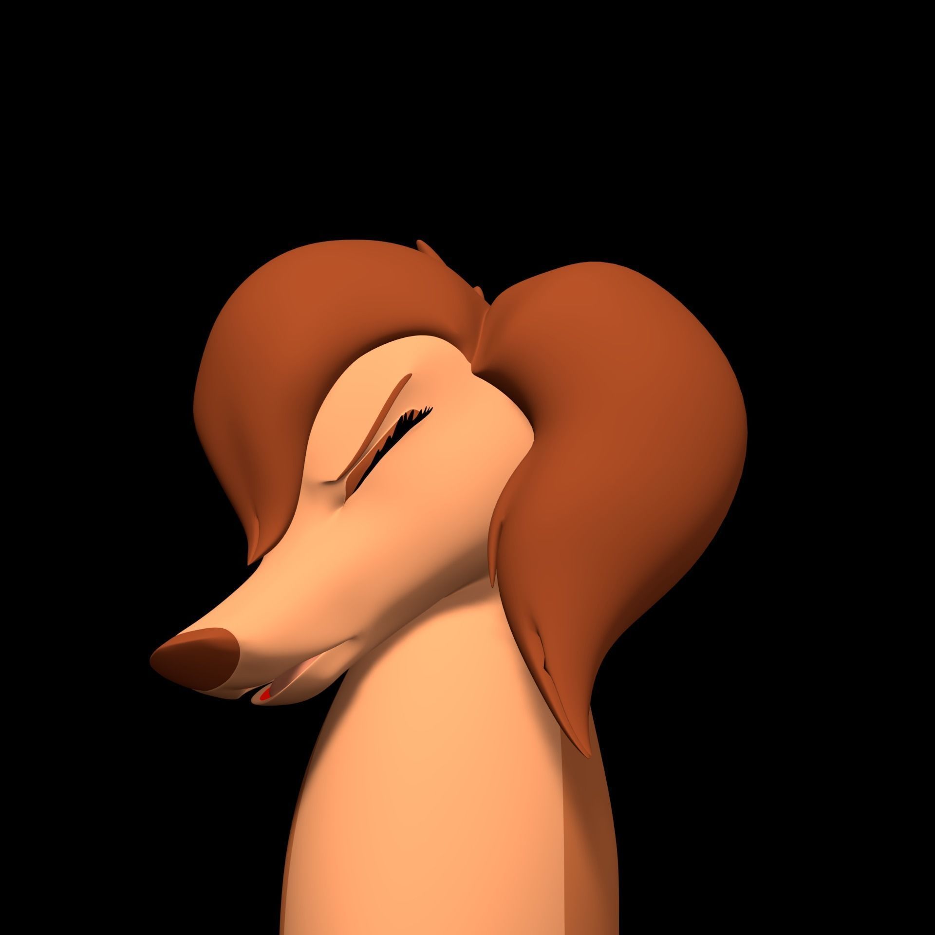 Sasha la Fleur Low-poly 3D model_7