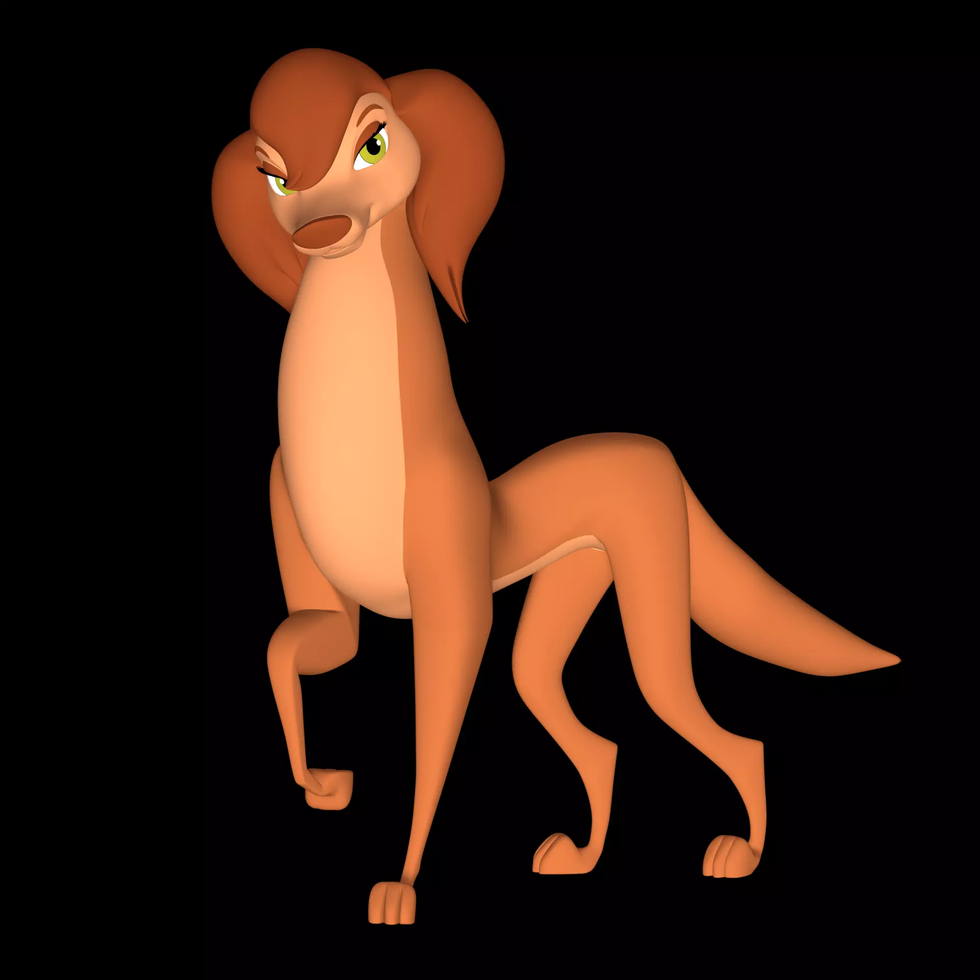 Sasha la Fleur Low-poly 3D model_0