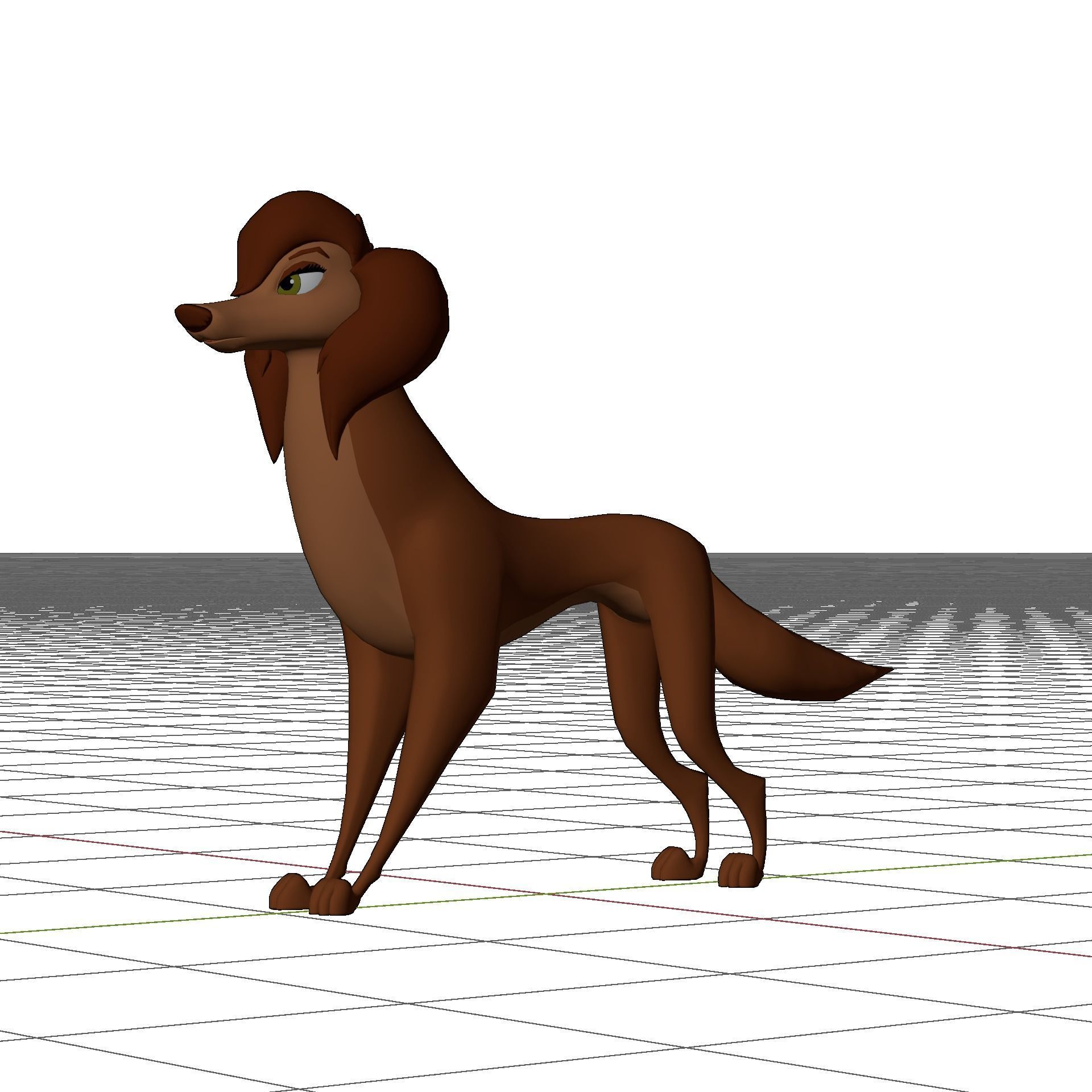 Sasha la Fleur Low-poly 3D model_45