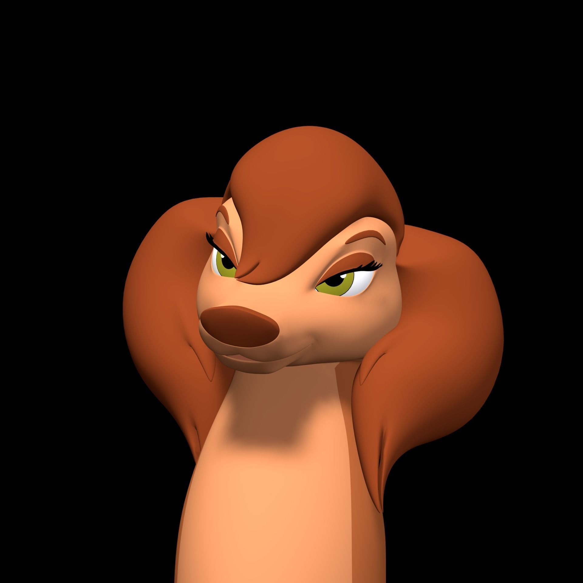 Sasha la Fleur Low-poly 3D model_4