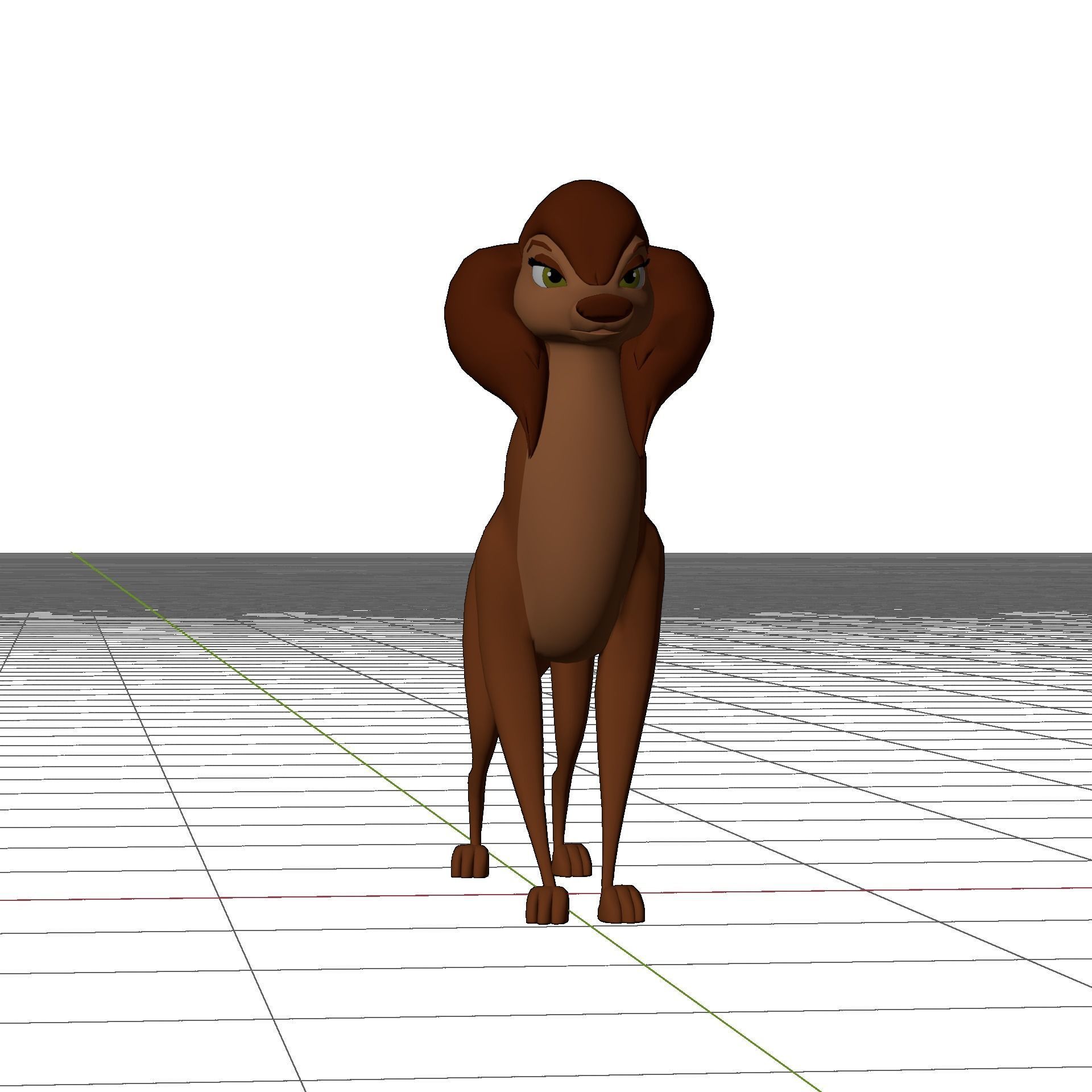 Sasha la Fleur Low-poly 3D model_12