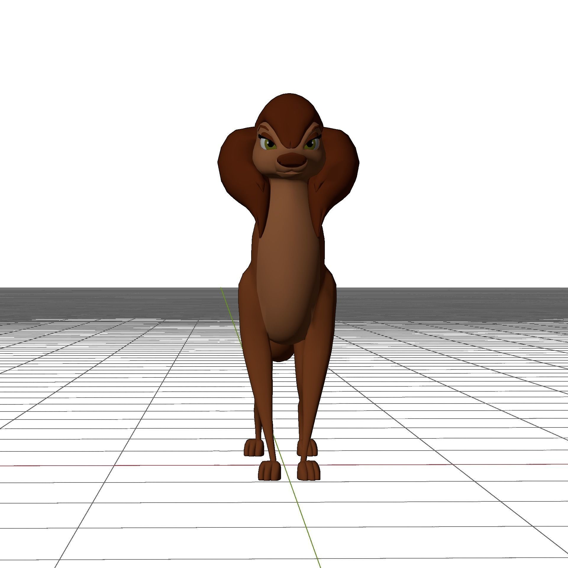 Sasha la Fleur Low-poly 3D model_10