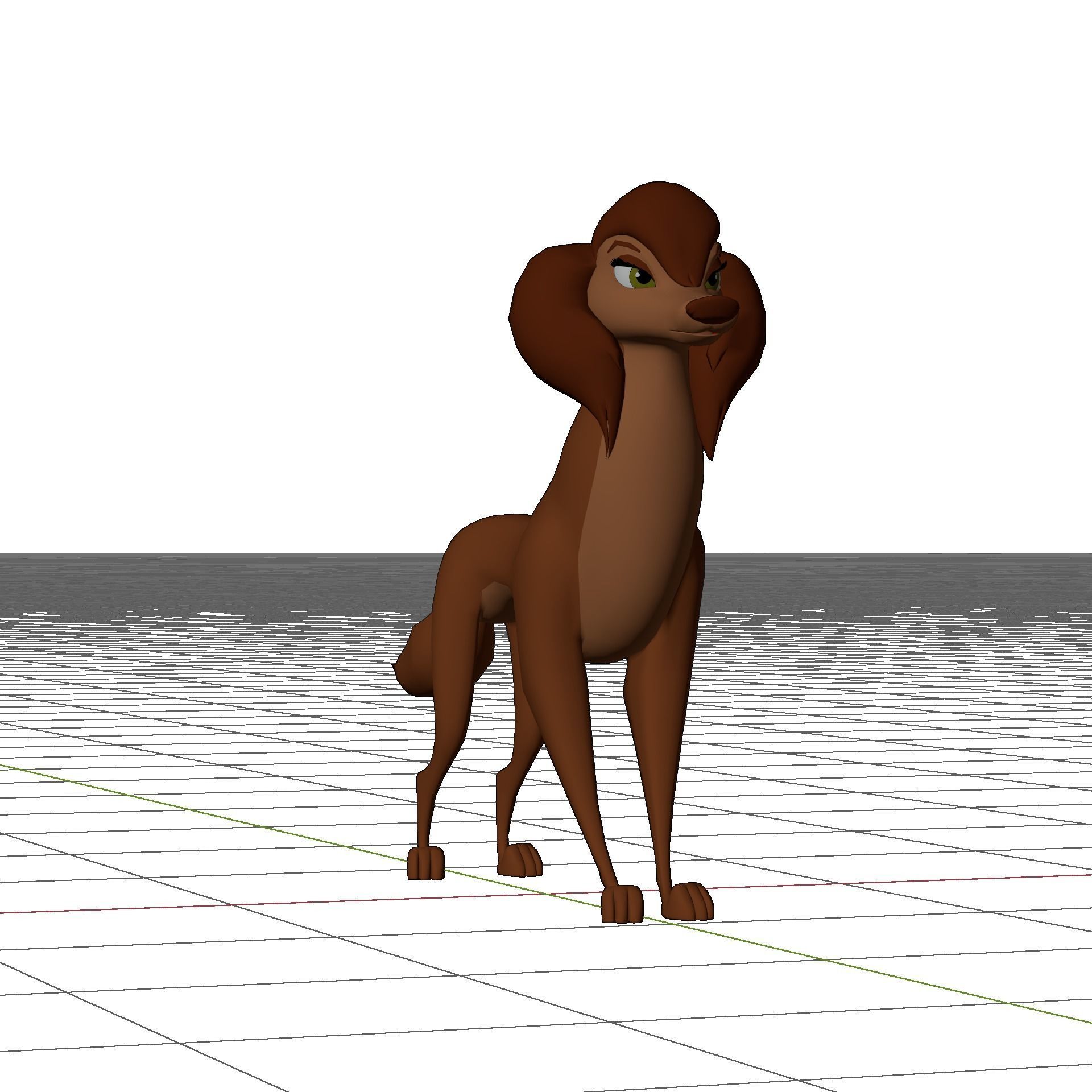 Sasha la Fleur Low-poly 3D model_15