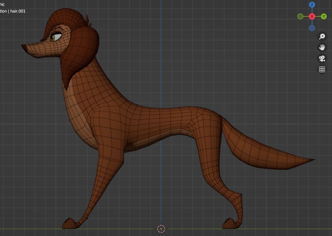 Sasha la Fleur Low-poly 3D model_2