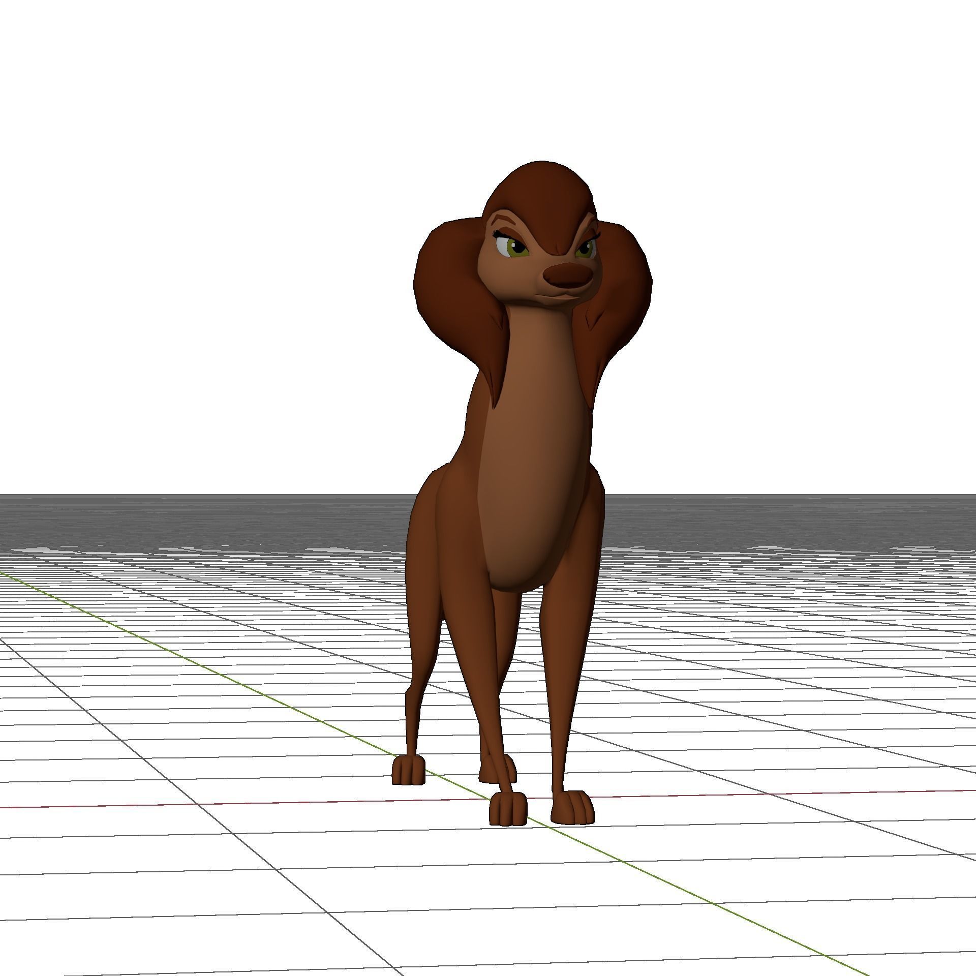 Sasha la Fleur Low-poly 3D model_13