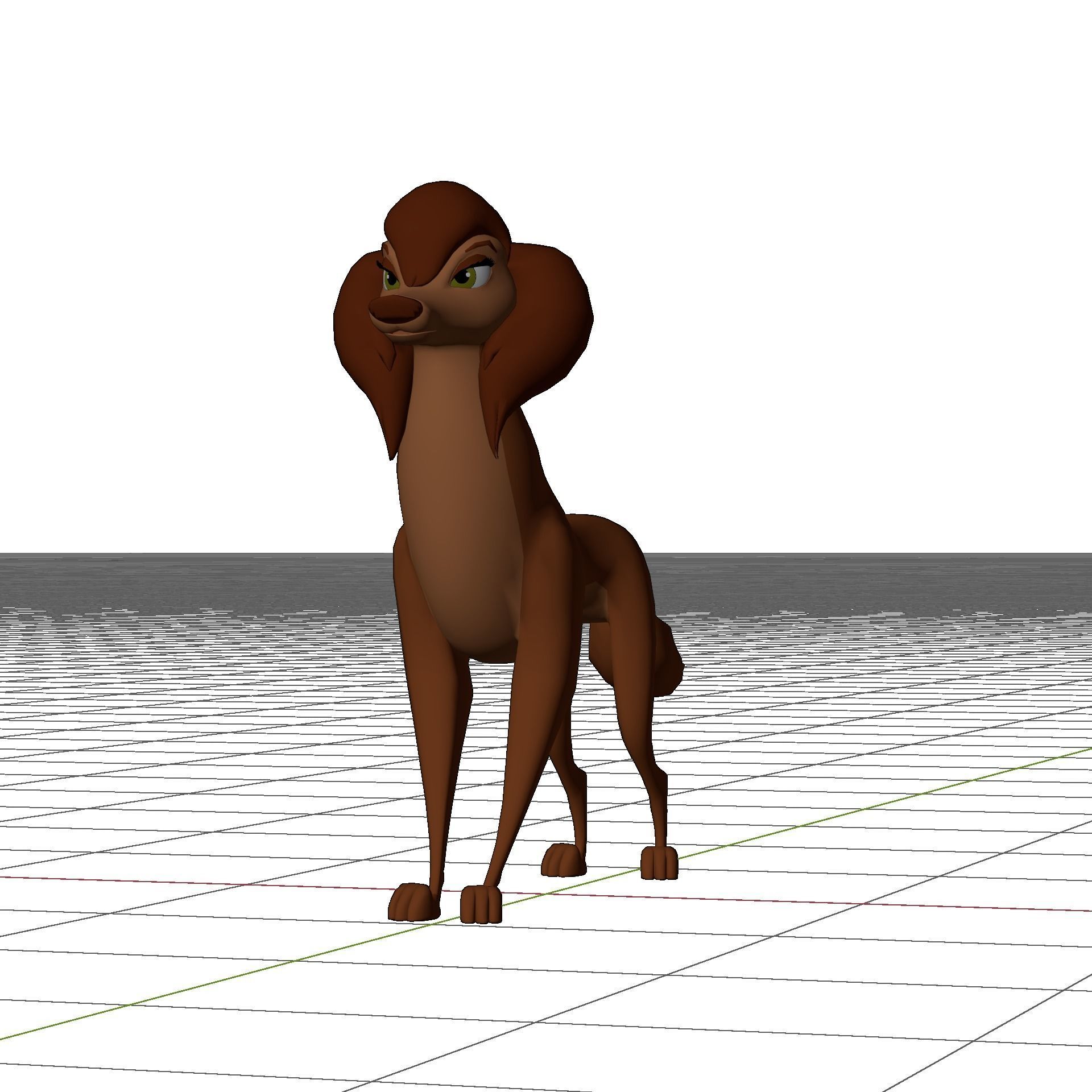 Sasha la Fleur Low-poly 3D model_50