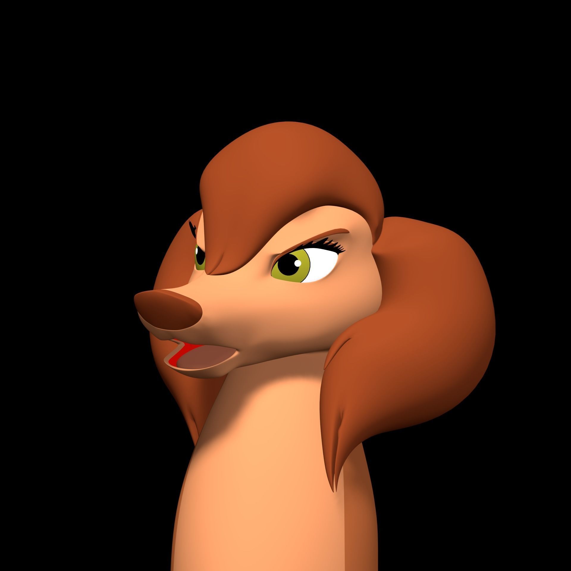 Sasha la Fleur Low-poly 3D model_6