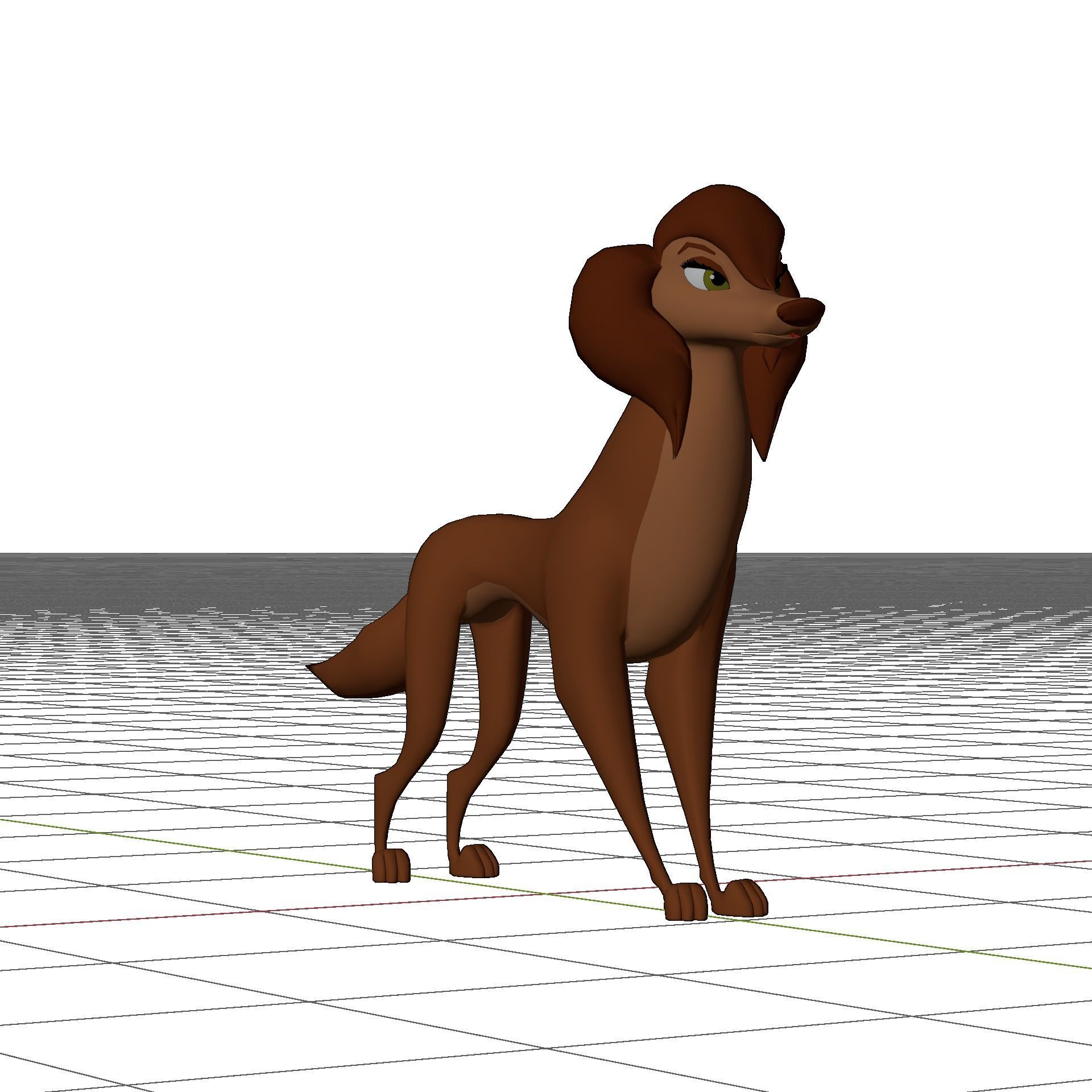 Sasha la Fleur Low-poly 3D model_17