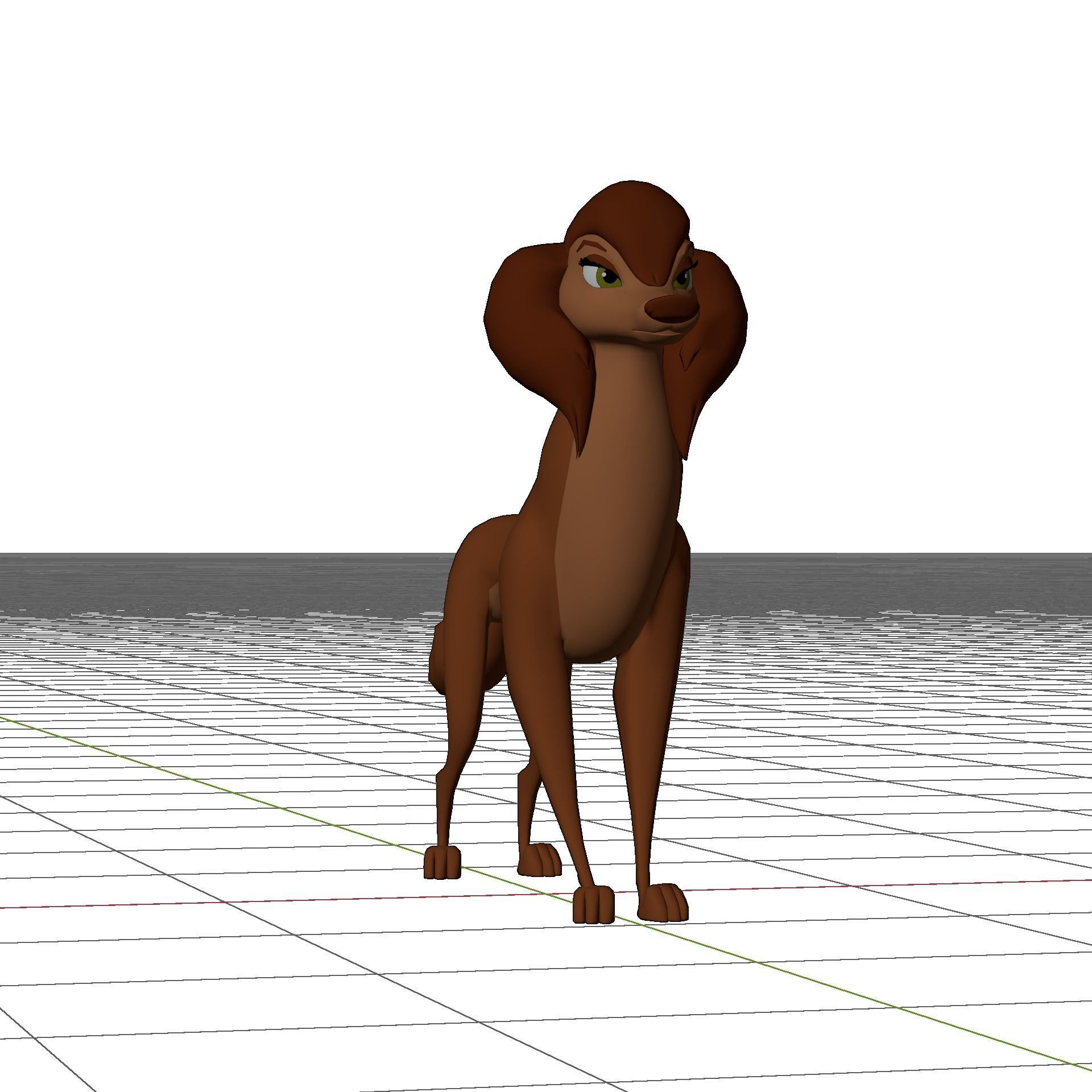 Sasha la Fleur Low-poly 3D model_14