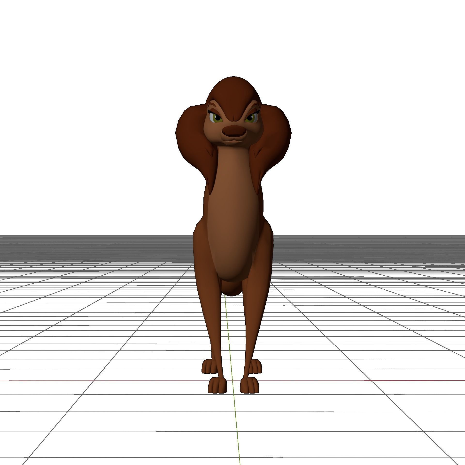 Sasha la Fleur Low-poly 3D model_9