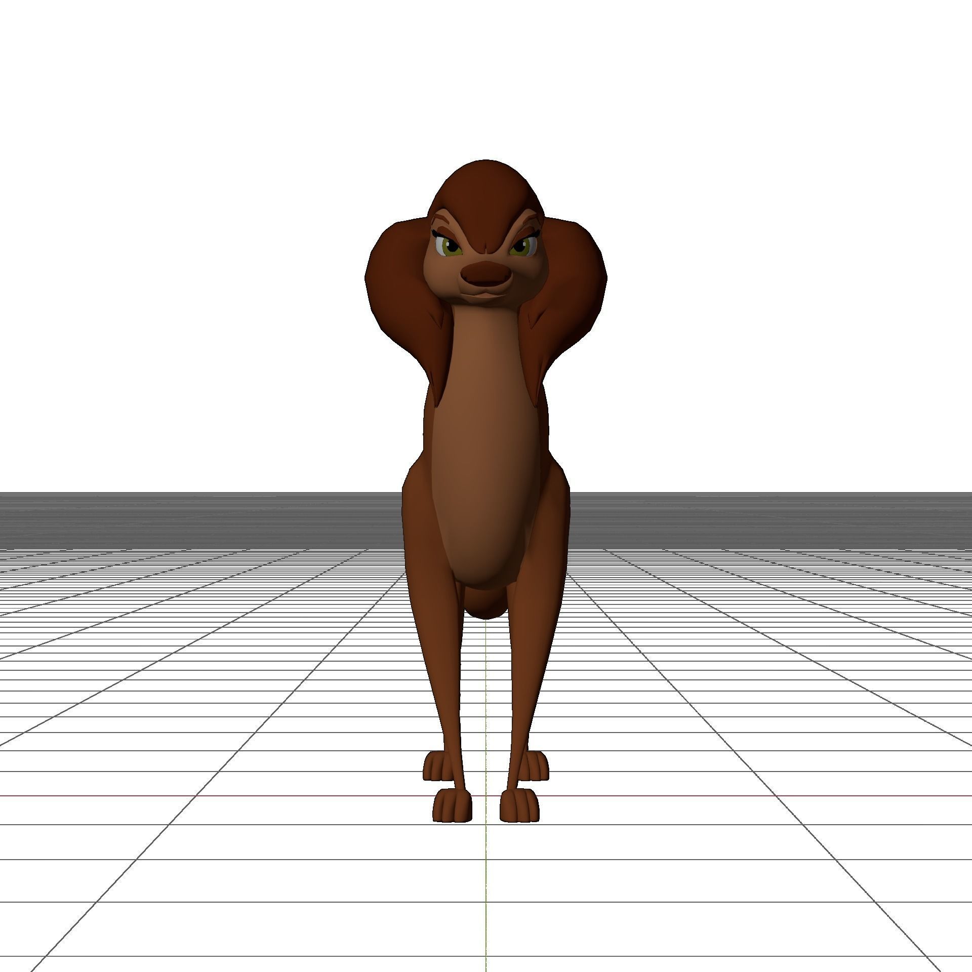 Sasha la Fleur Low-poly 3D model_8