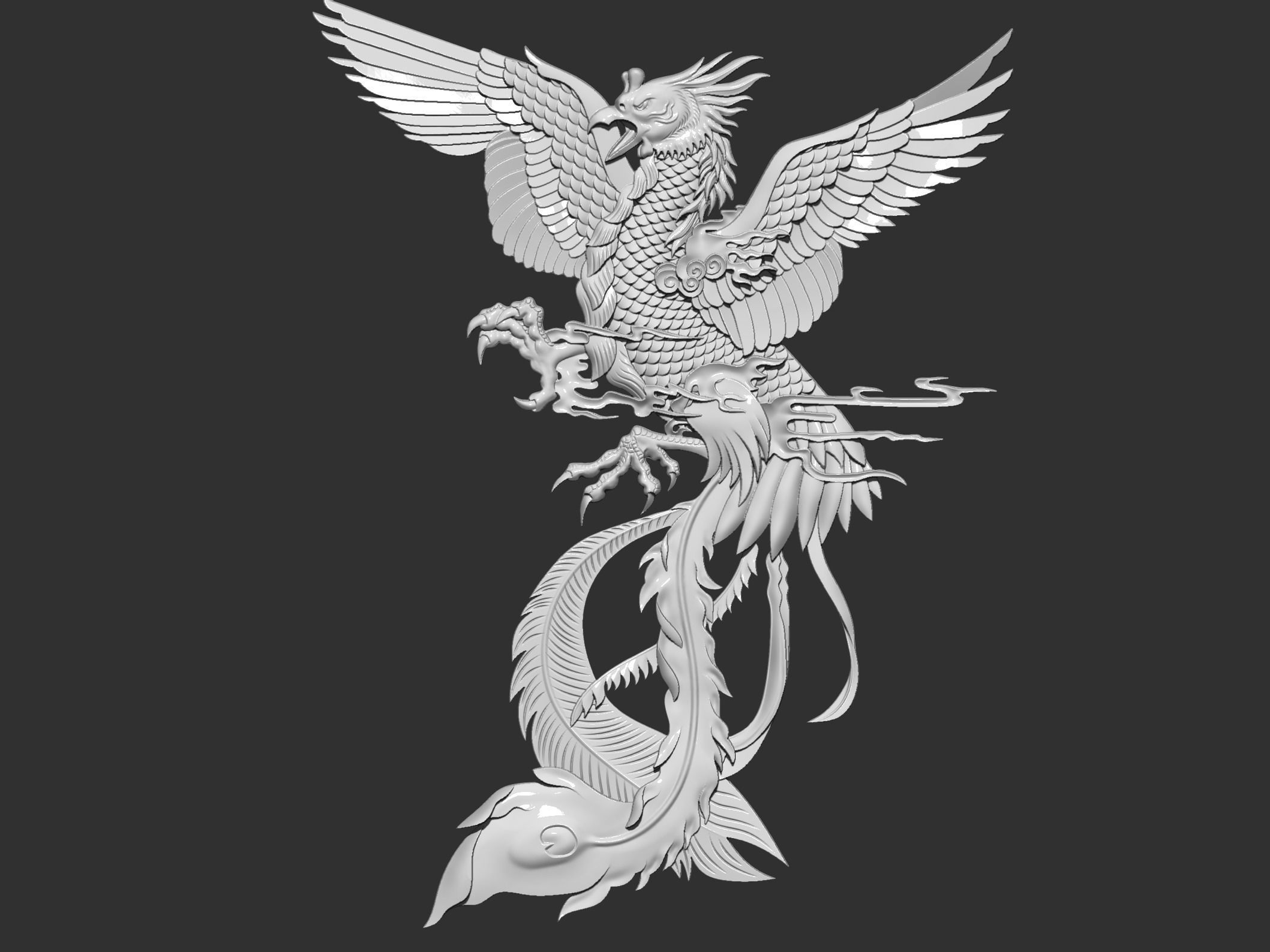 phoenix 3D print model_3