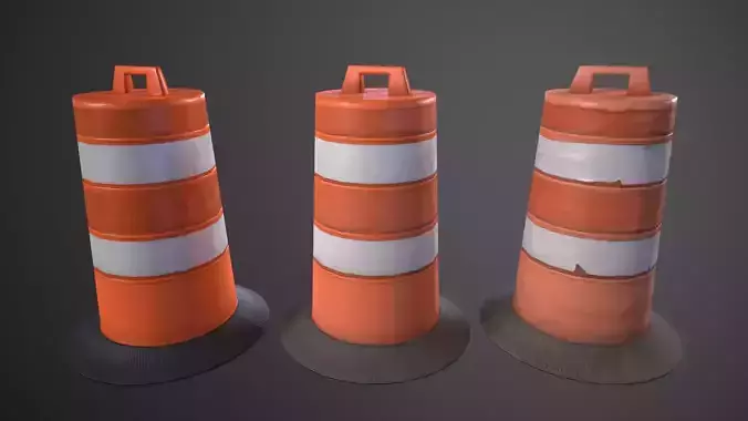 Traffic safety drum barrel