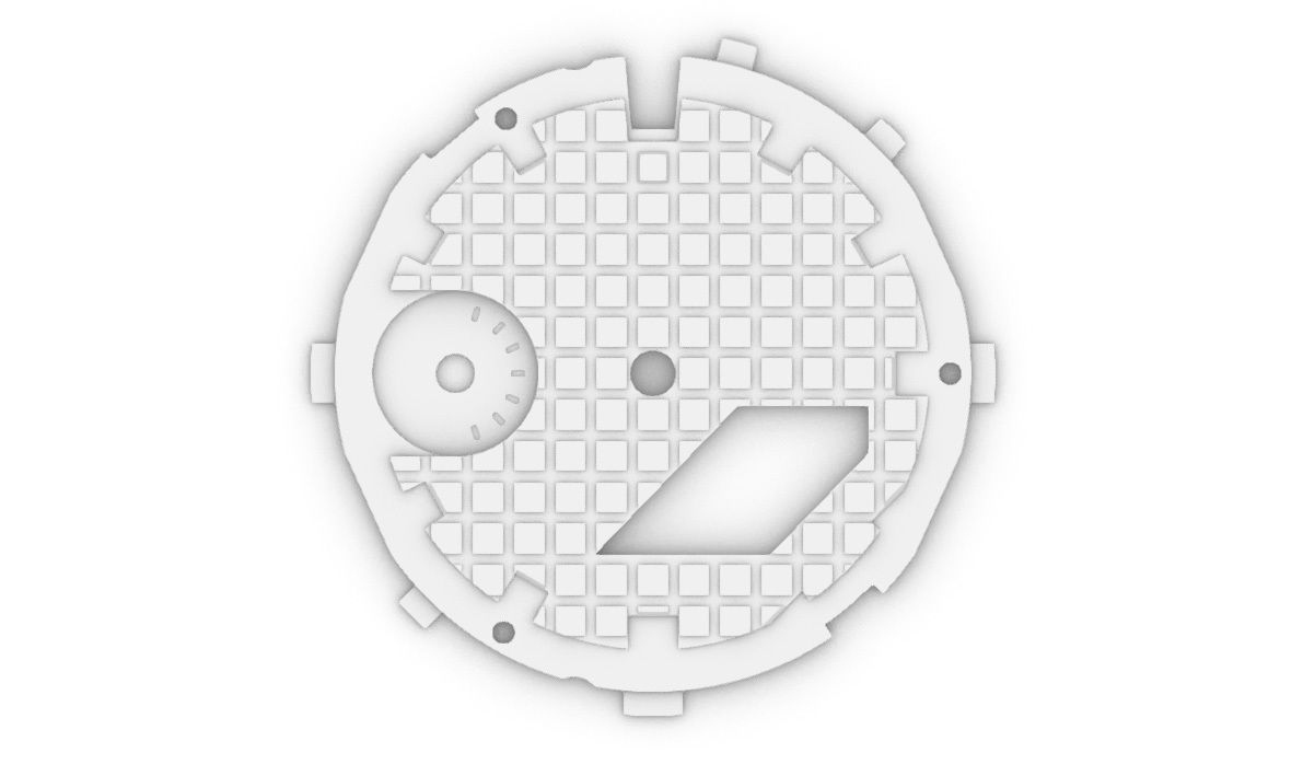 Waffle Dial Design GA 2100 compatible 3D print model_9