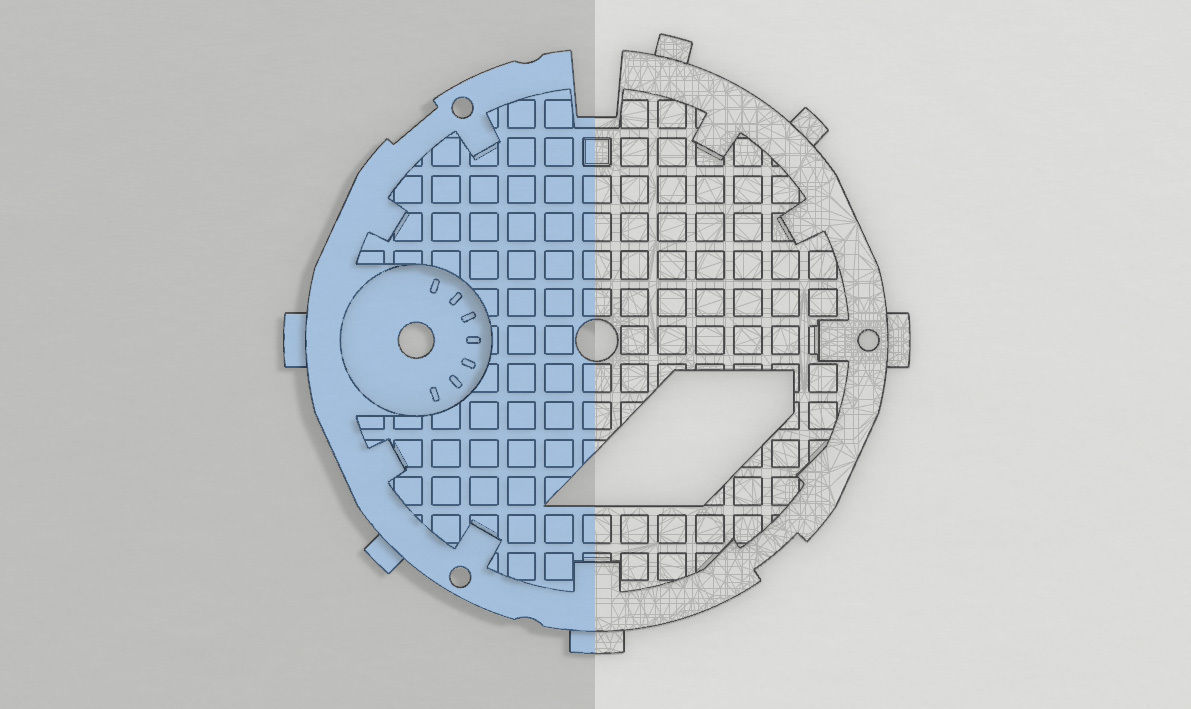 Waffle Dial Design GA 2100 compatible 3D print model_10