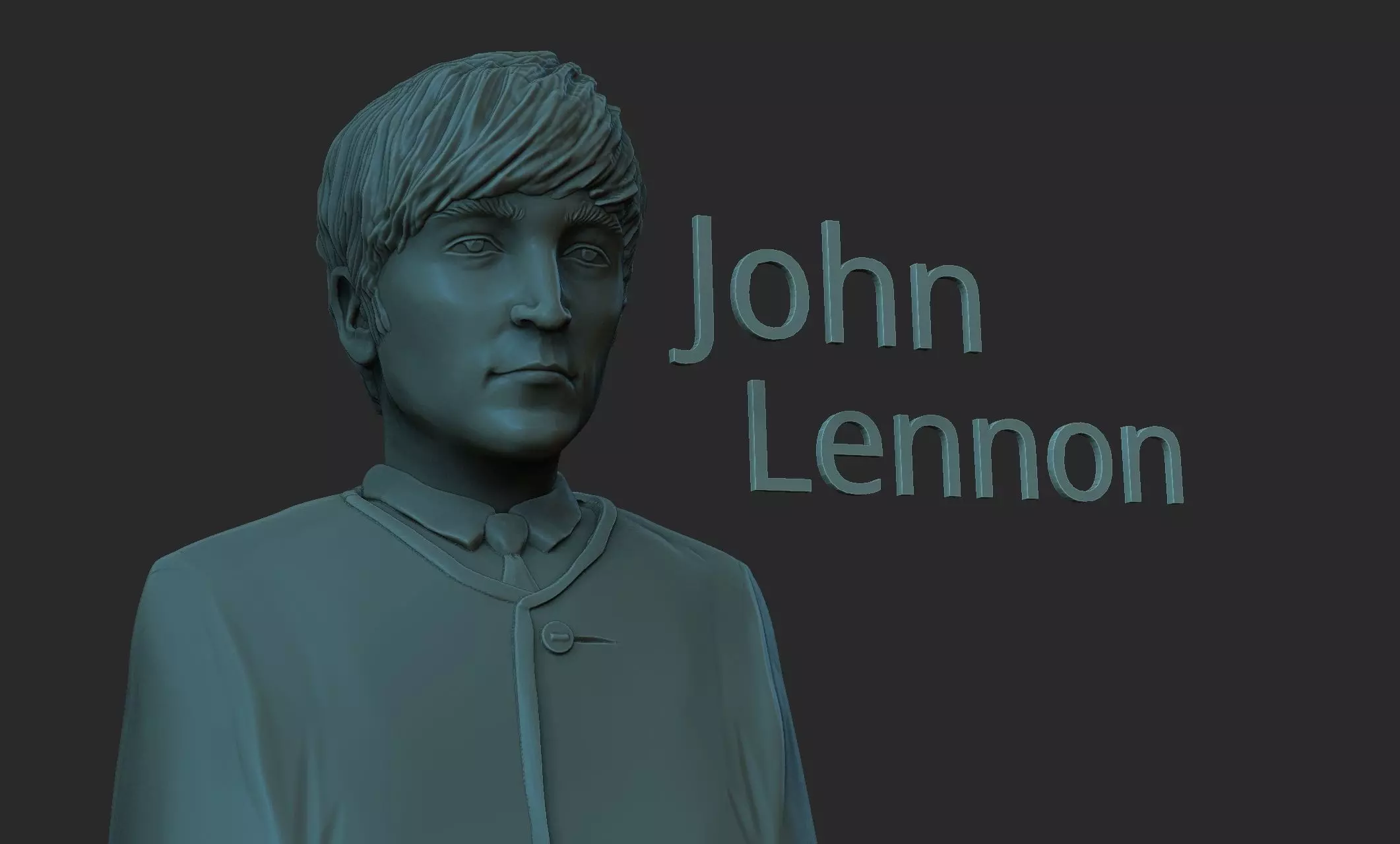 John Lennon 3D print model_0