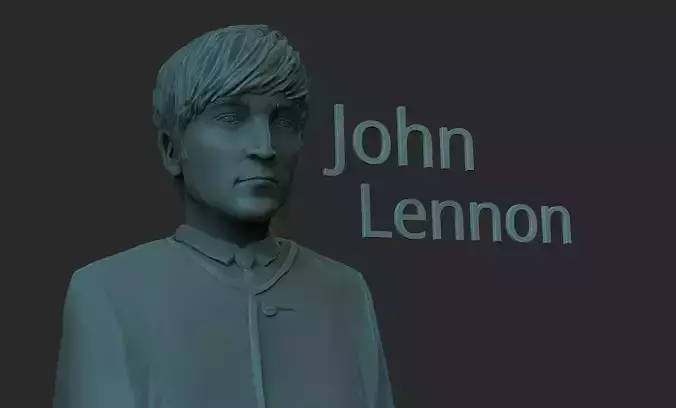 John Lennon 3D print model