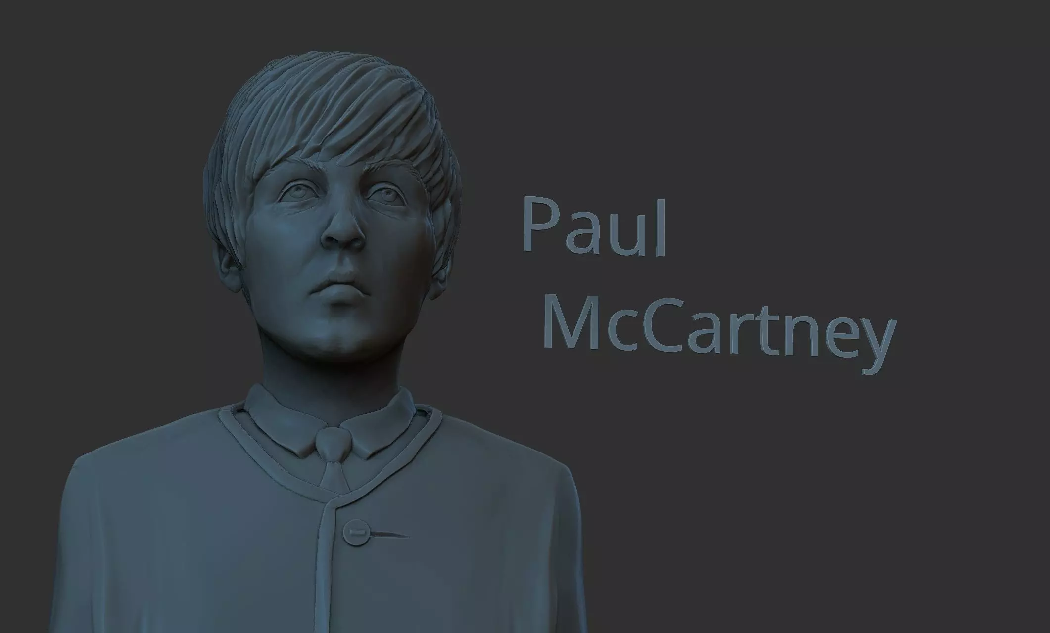 Paul McCartney 3D print model_0