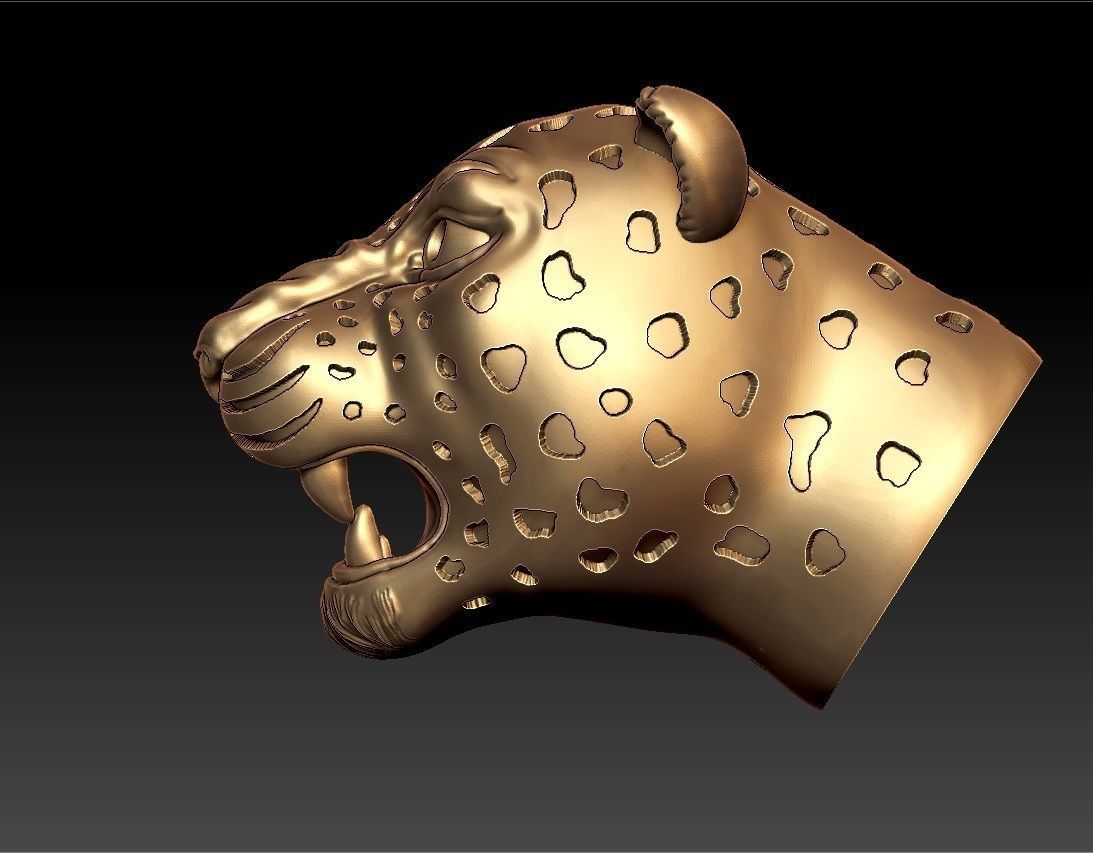 jaguar bangle 3D print model_3