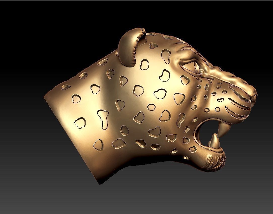 jaguar bangle 3D print model_5