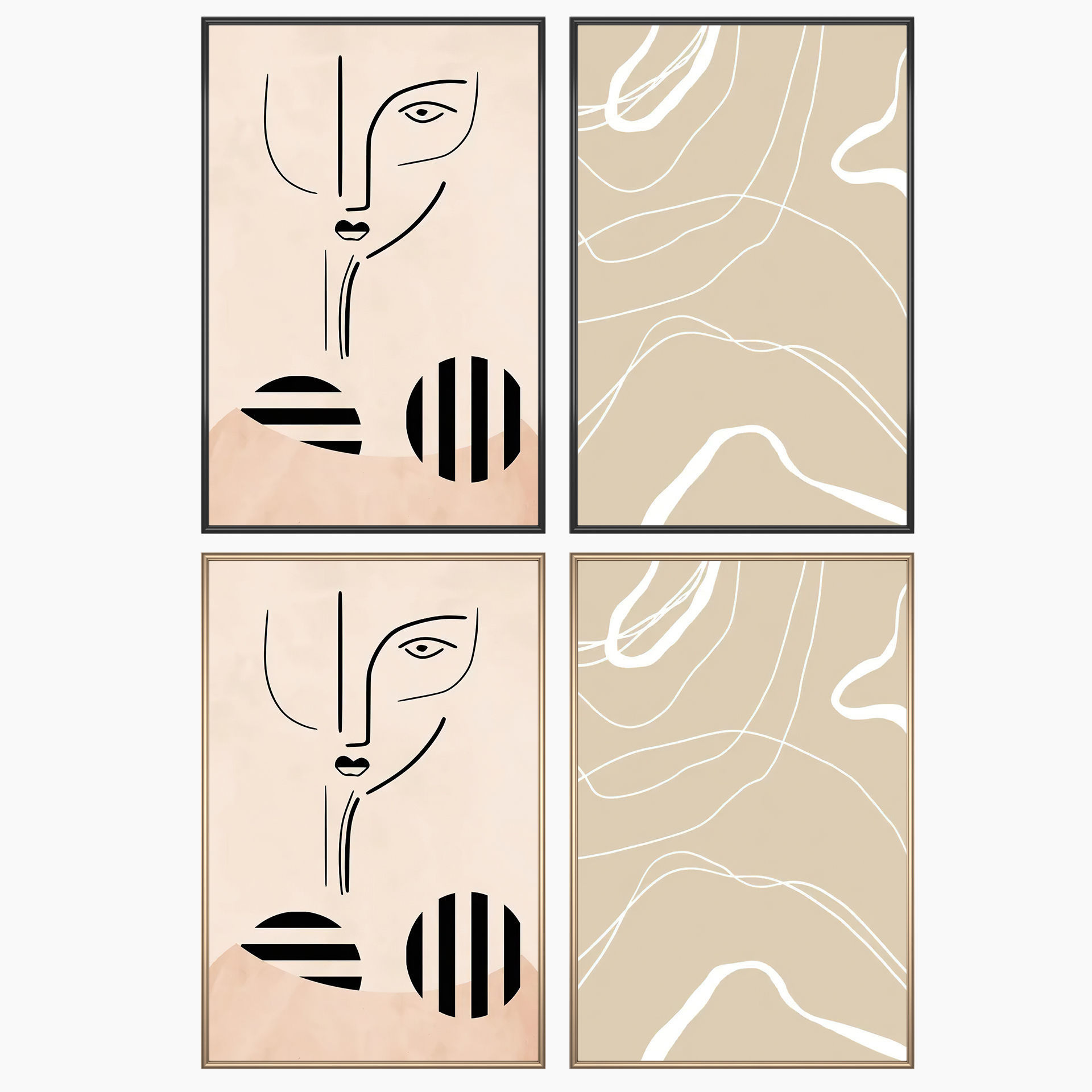 Wall Art Set 4033 3D model_1